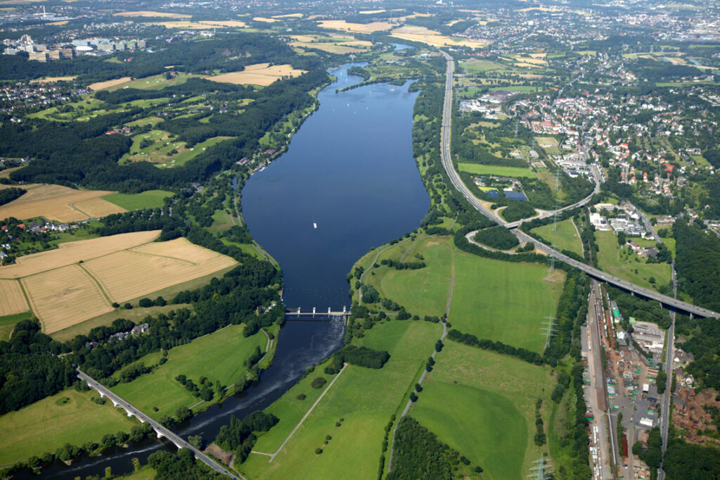 Kemnader See Zwischen Bochum Und Witten